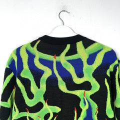 Louis Vuitton Intarisia Flame Jacquard Knit Sweater