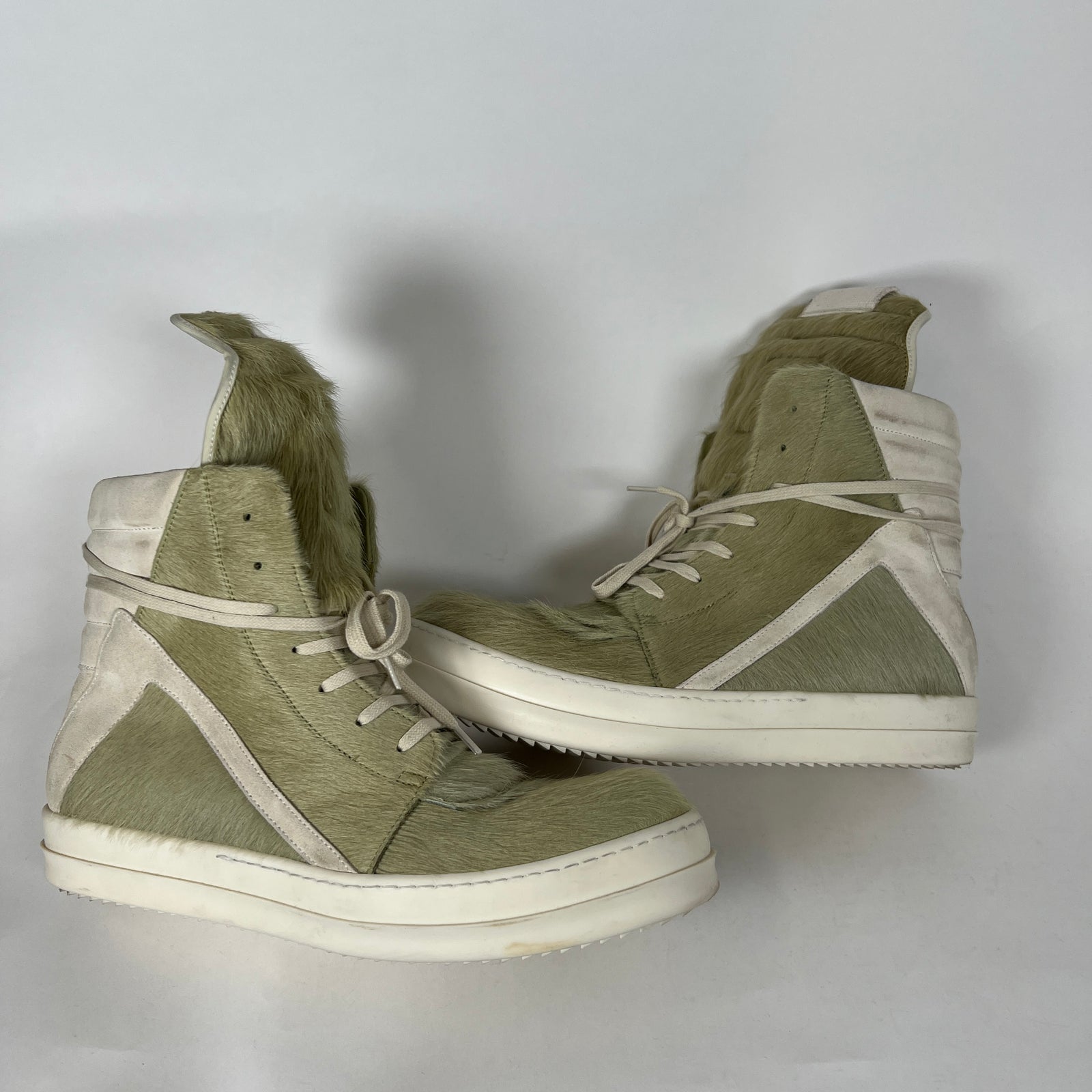 Rick Owens Acid Ponyhair Geobasket Size 45