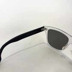 Alexander McQueen Clear Wayfarer Sunglasses