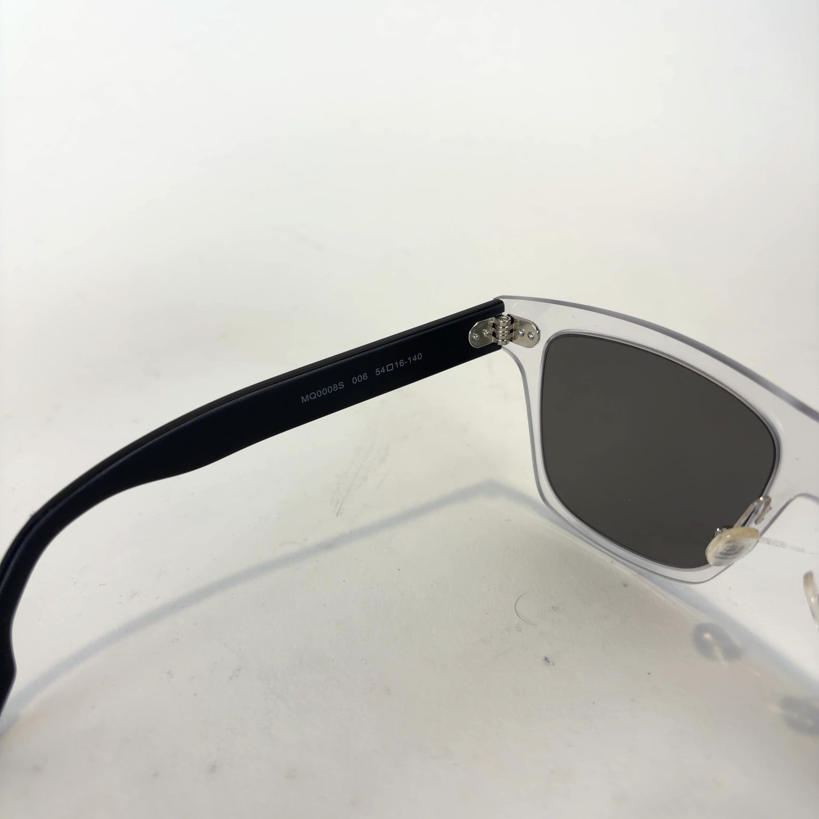 Alexander McQueen Clear Wayfarer Sunglasses