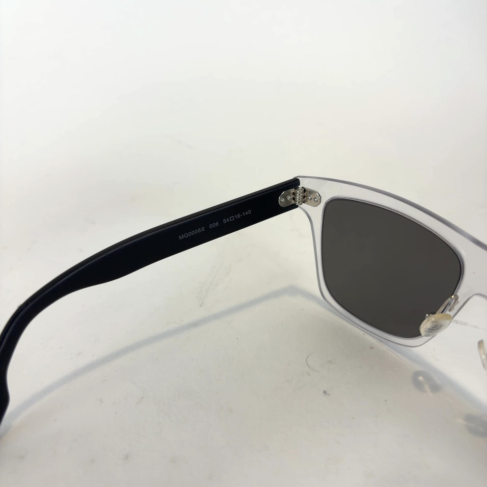 Alexander McQueen Clear Wayfarer Sunglasses