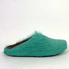 Marni Iris Blue Fussbet Sabot Mules