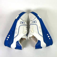 Louis Vuitton White/Blue Signature Trainers