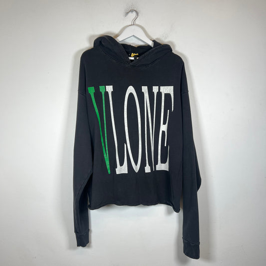 Vlone Black/Green Staple Logo Hoodie Size M