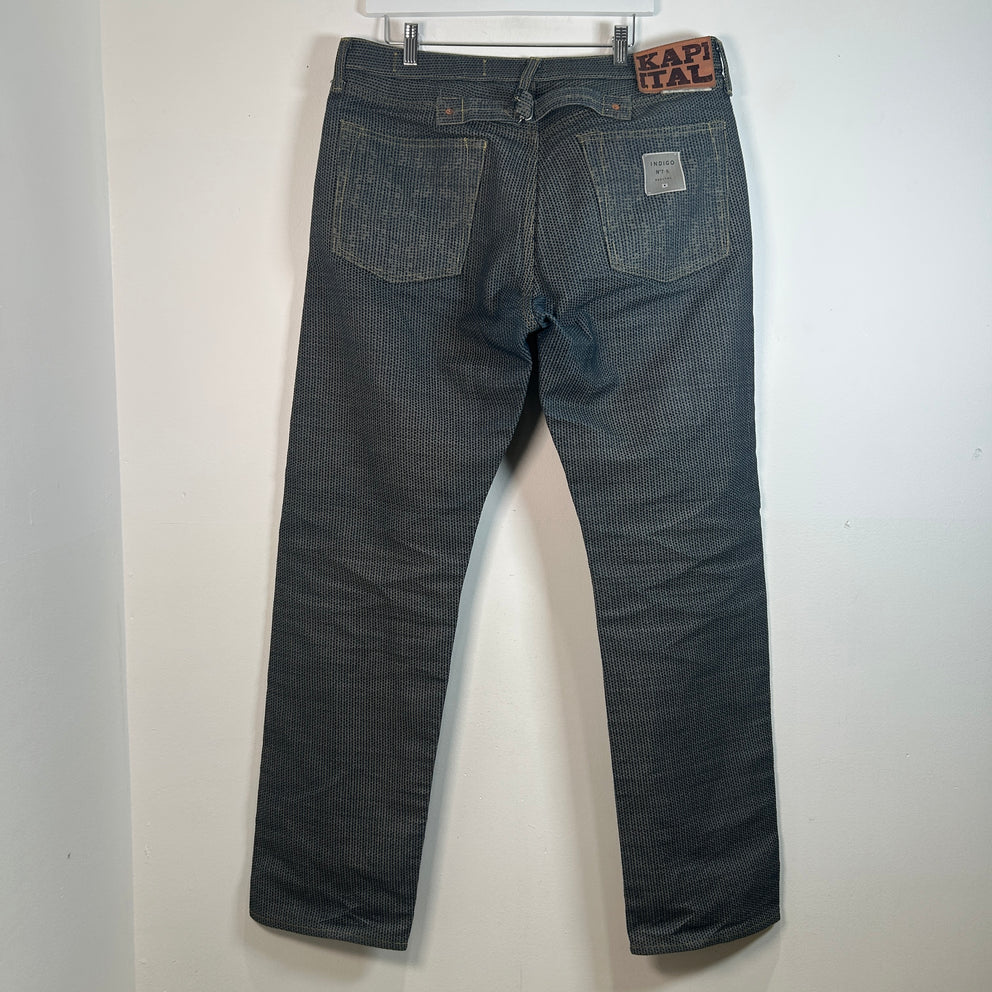 Kapital Century Denim 5P Monkey Cisco Jeans Size 38