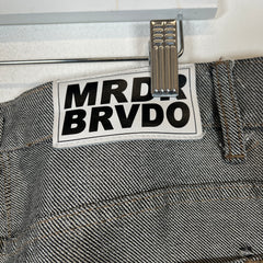 Who Decides War Silver/Black Denim Size 38