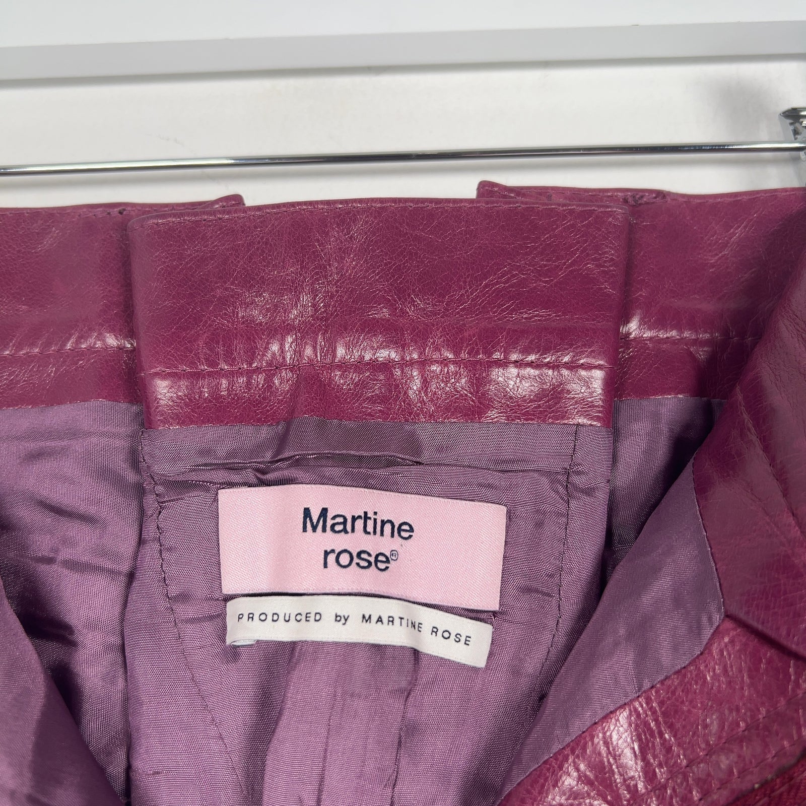 Martine Rose Leather Laced Pants