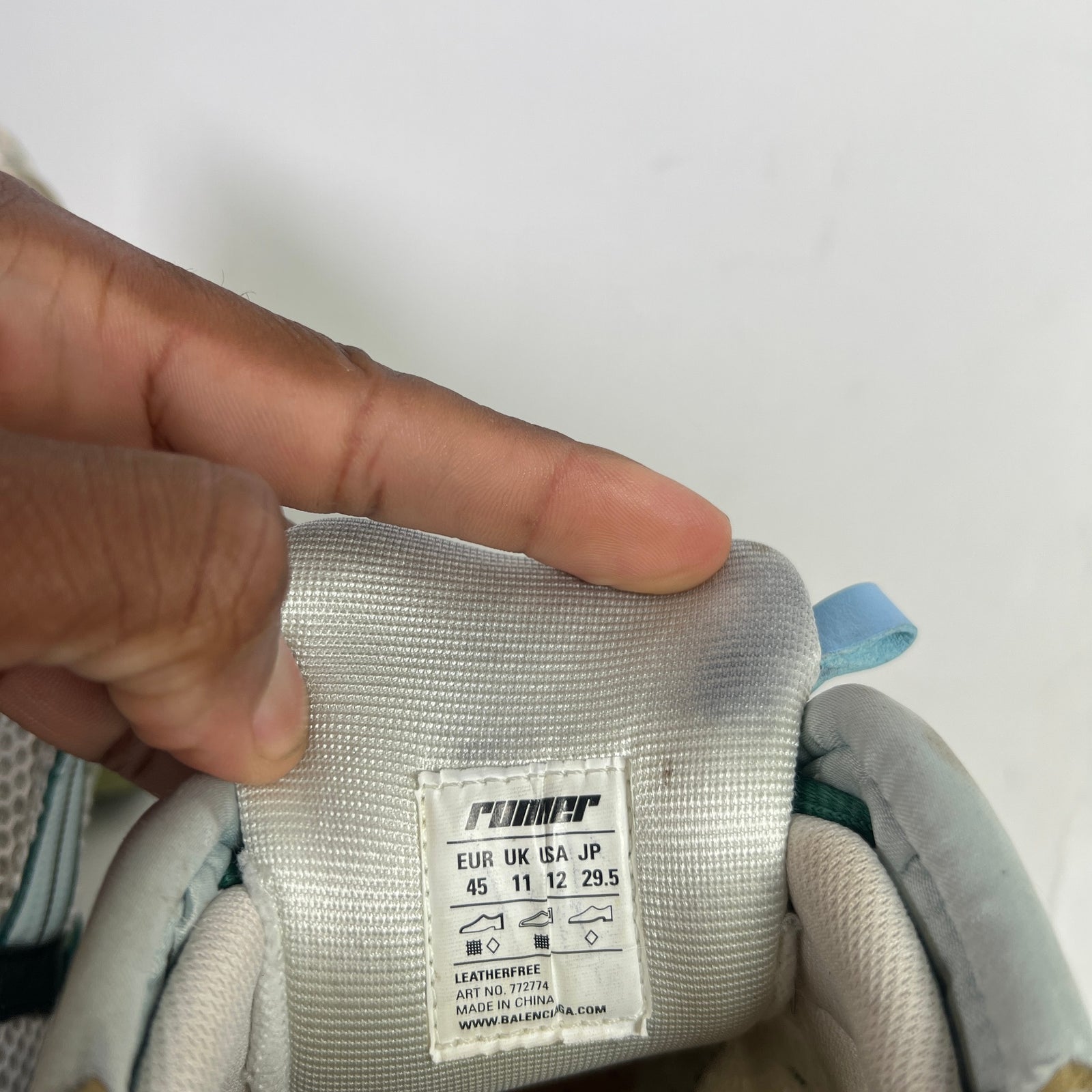Balenciaga Green/Blue Mesh Runners