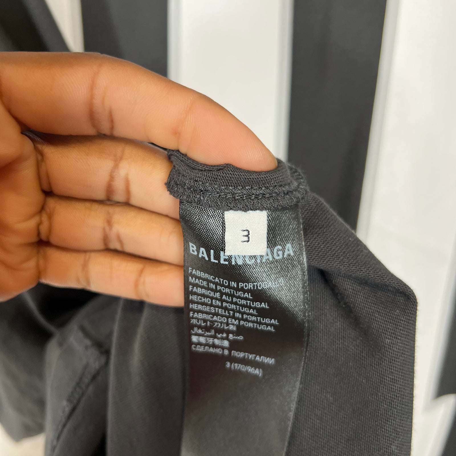 Balenciaga Grey Basketball T-shirt Size 3