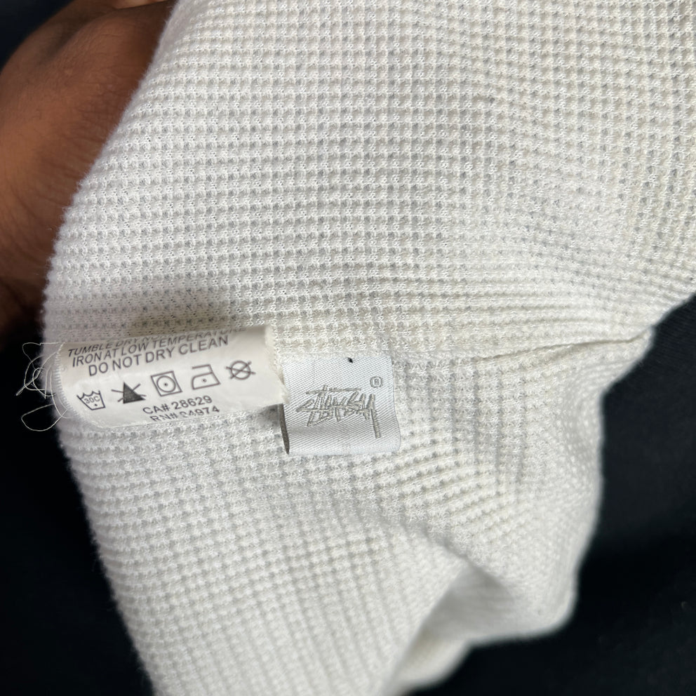 Stussy FW20 Thermal Lined Logo Zip-Up Hoodie