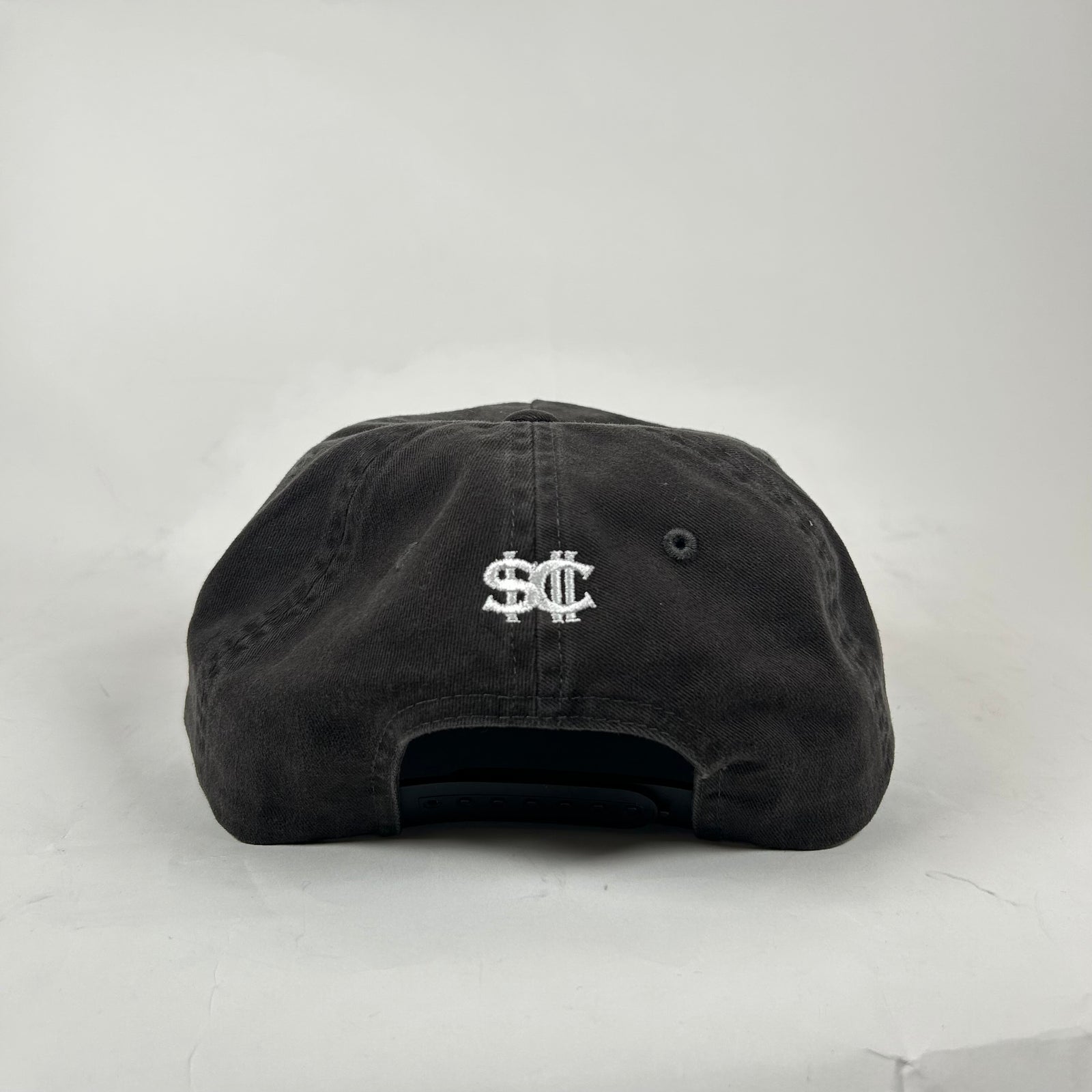 Street Commerce Black Logo Distressed Snapback