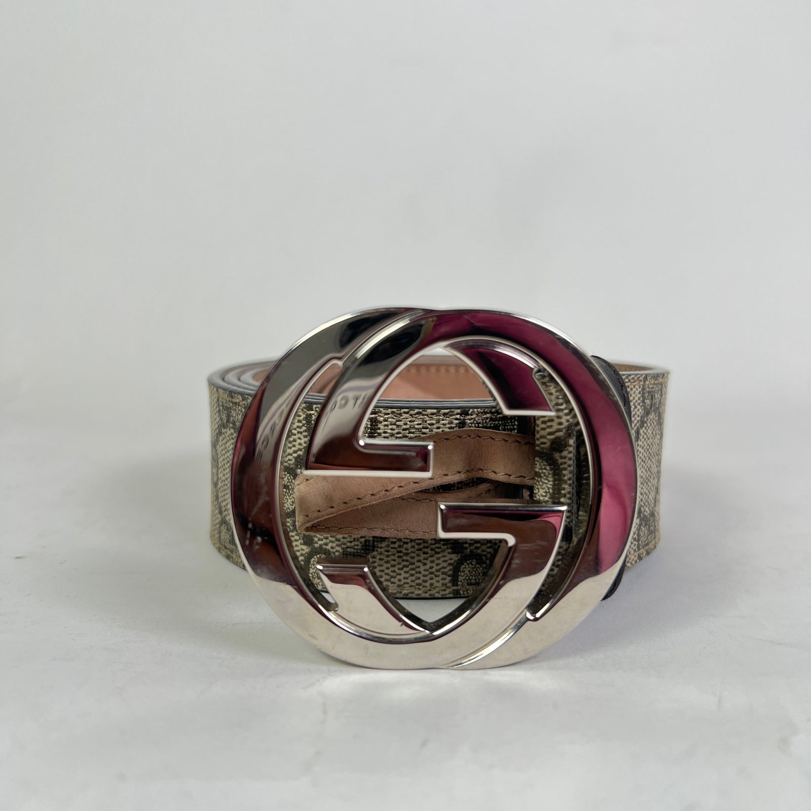 Gucci GG Supreme Canvas Interlocking G Belt