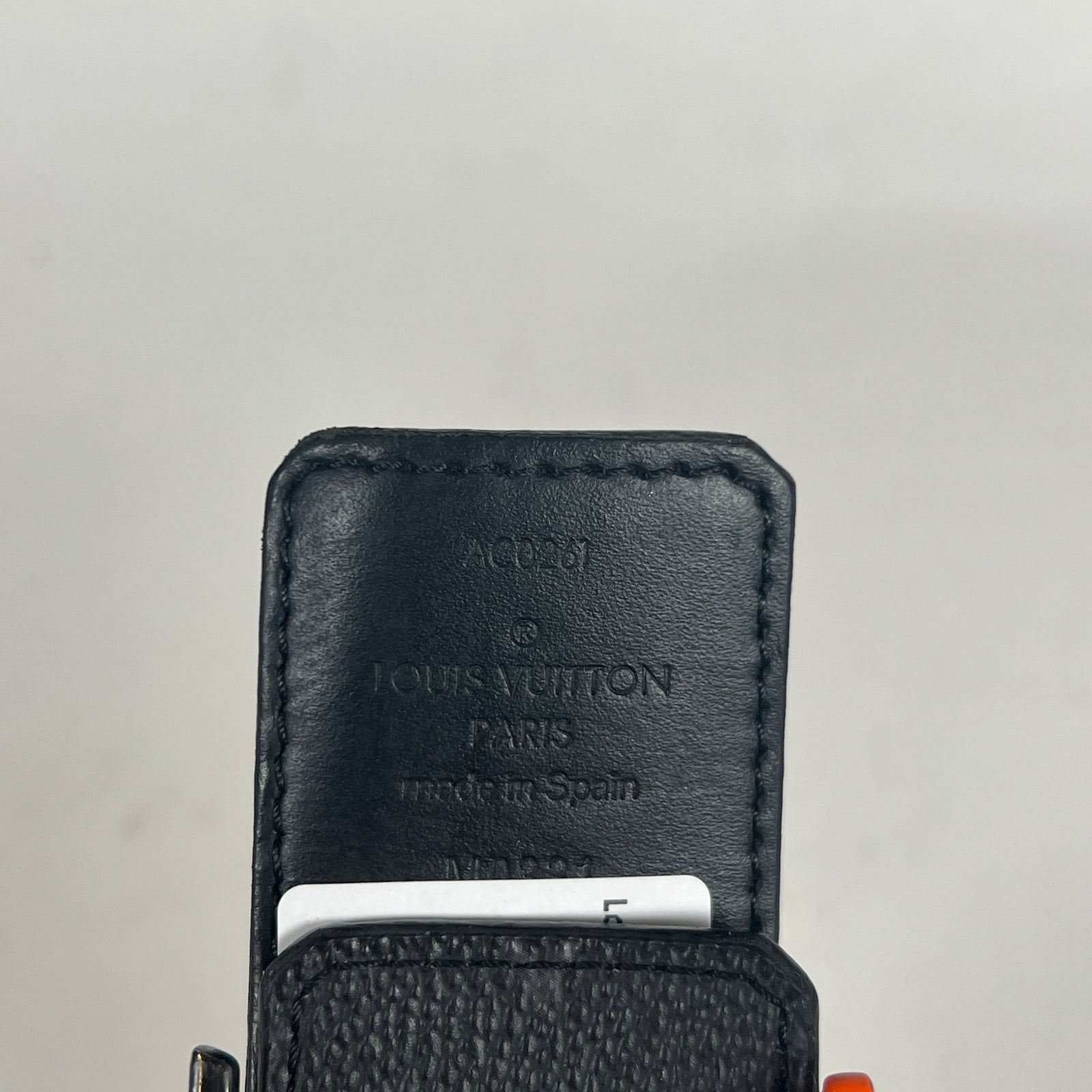 Louis Vuitton Orange Spray 40mm Belt Sz 95