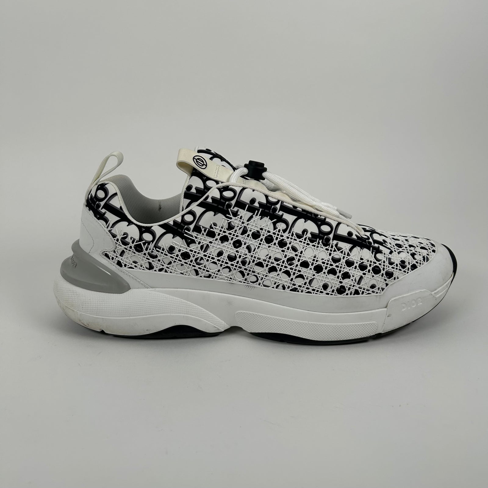 Dior B24 White And Black Monogrom Oblique Cannage Size 45