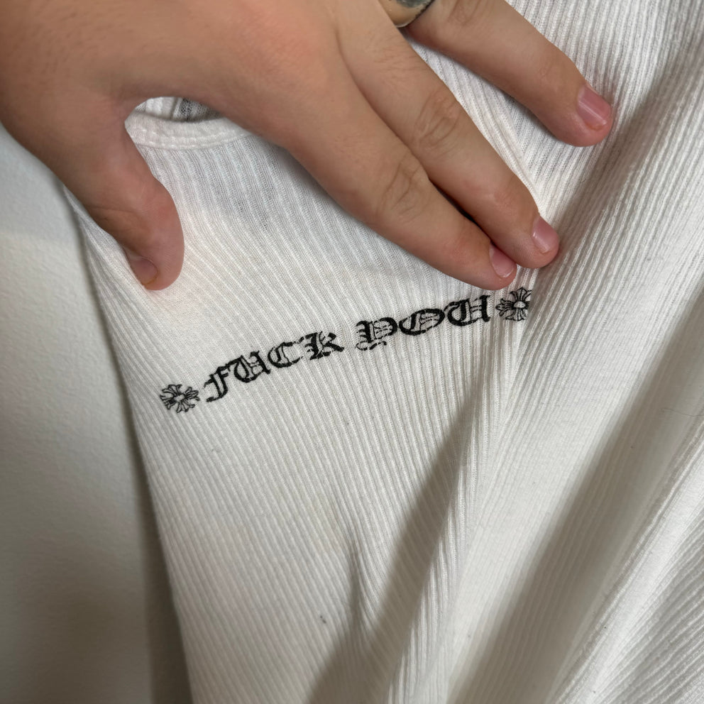 Chrome Hearts Horseshoe Ribbed Tank Top