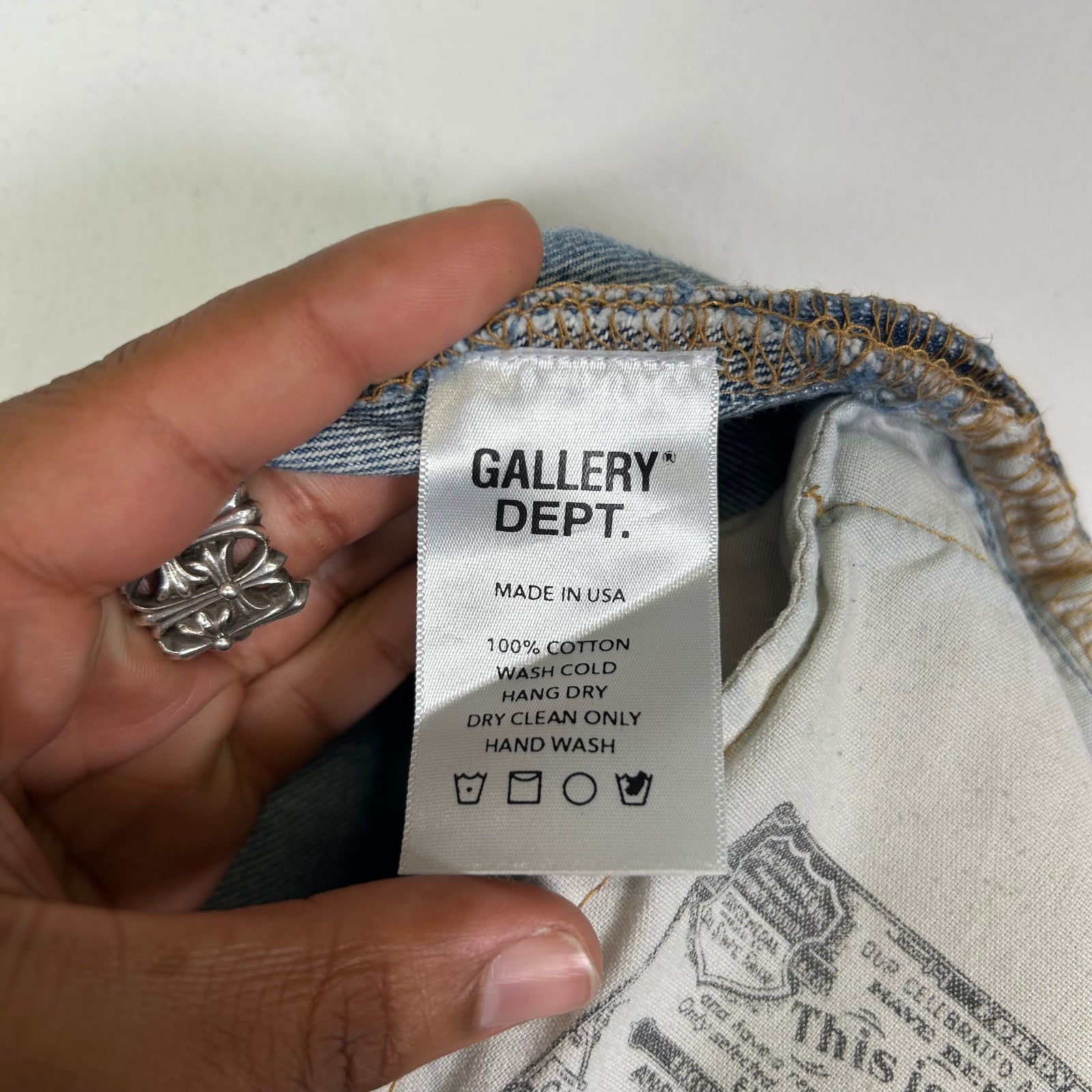 Gallery Dept Lightwash 5001 Paint Splatter Jeans Size 32