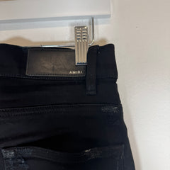 Amiri Black Zebra Print Jeans Size 29