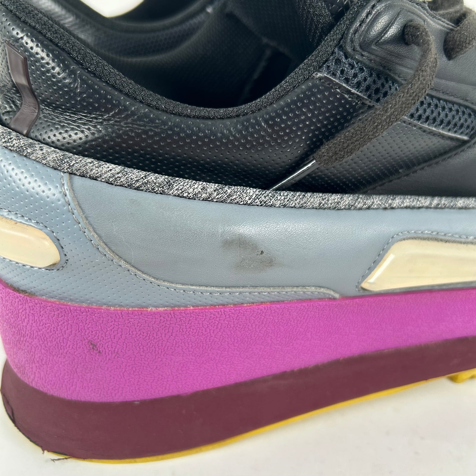 Raf Simons x Adidas SS15 Platfom Multi Color Sneaker Size 10