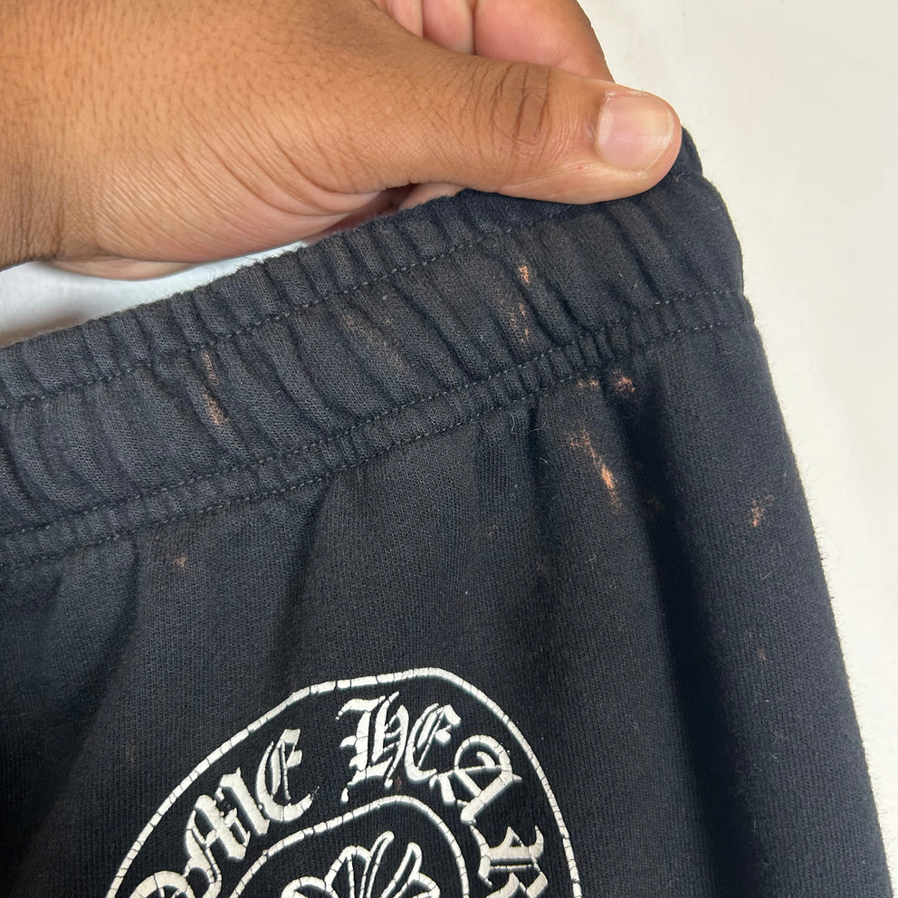 Chrome Hearts Black Horseshoe Logo Sweatpants Size XL