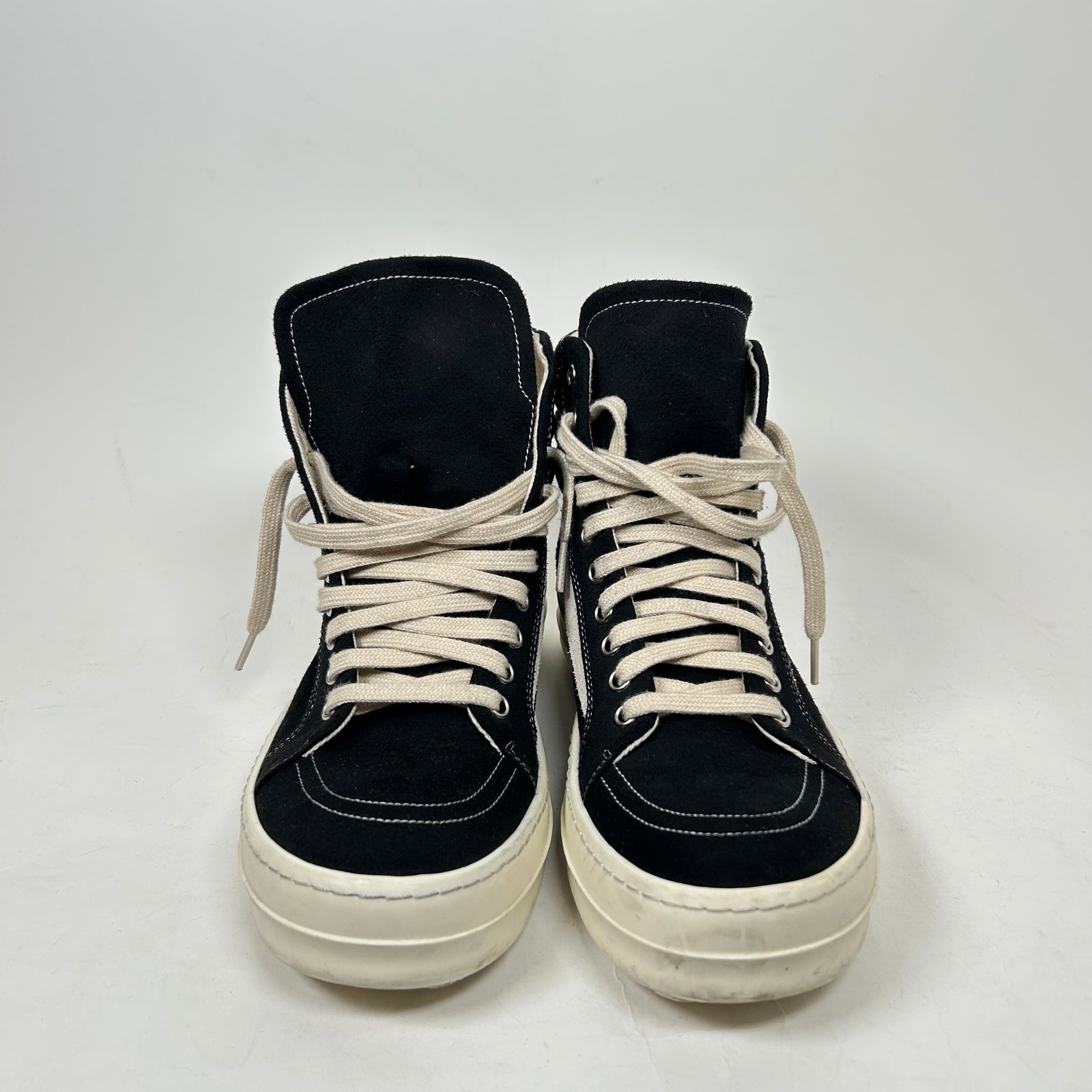Rick Owens Drkshdw Black/Milk Vintage High Sneaker Size 41