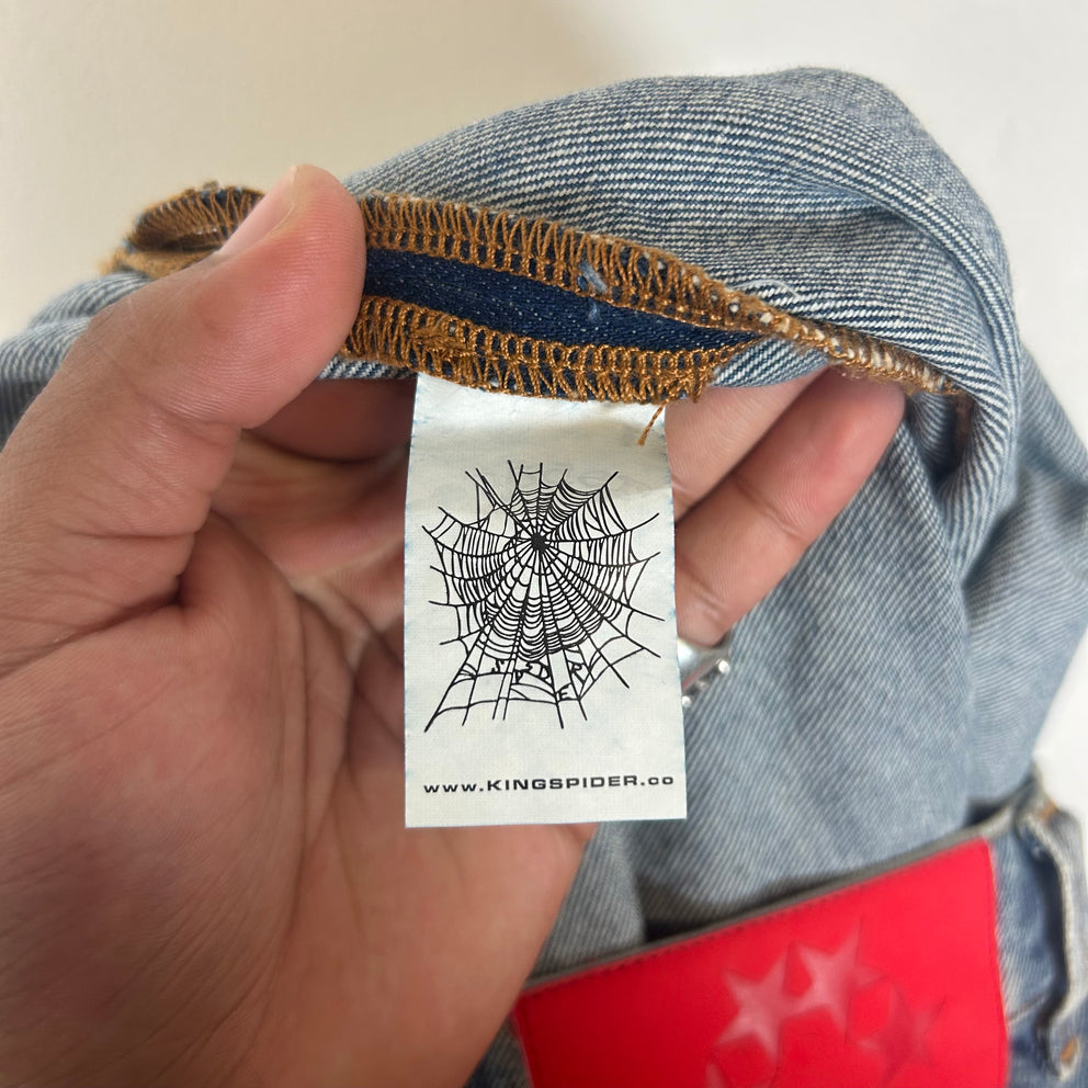 Sp5der Lightwash V3 Indigo Denim Size 34