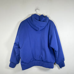 Bape Blue Ape College Logo Puffer Hoodie Size M