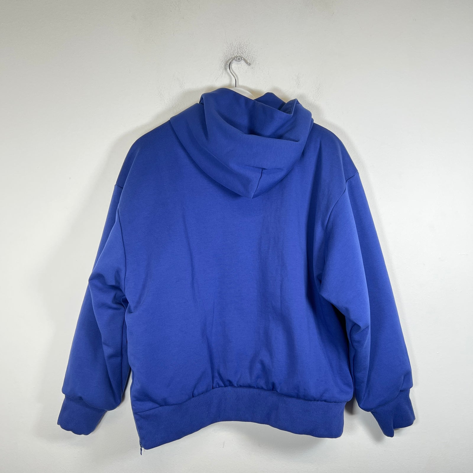Bape Blue Ape College Logo Puffer Hoodie Size M
