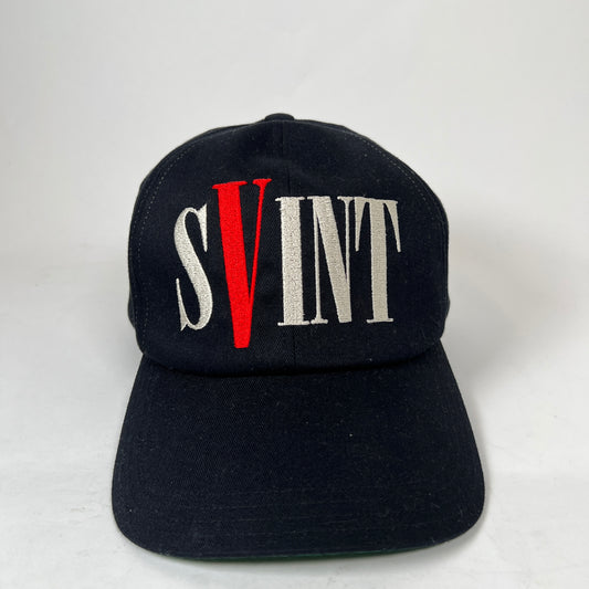 Saint Michael x Vlone Black Embroidered Logo Hat