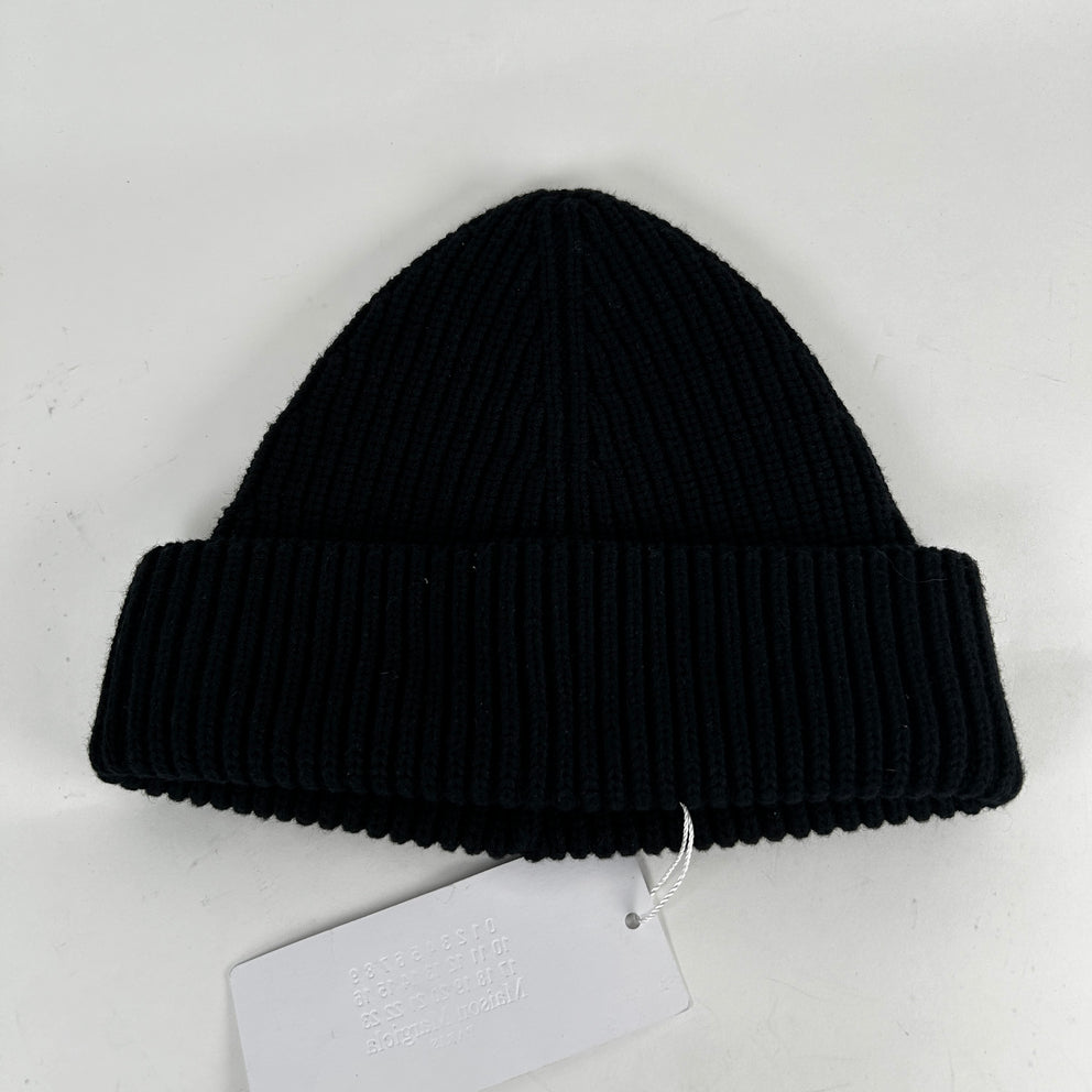 Maison Margiela 4 Corner Stitch Black Beanie