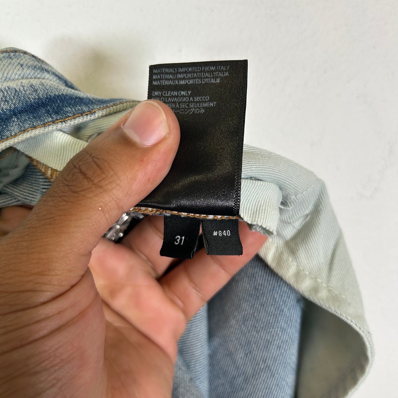 Amiri MX1 Iridescent Patch Lightwash Jeans