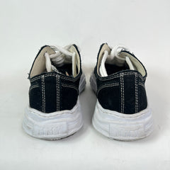 Maison Mihara Yasuhiro Black/White Hank OG Sole Canvas Low-Top Sneaker Size 45