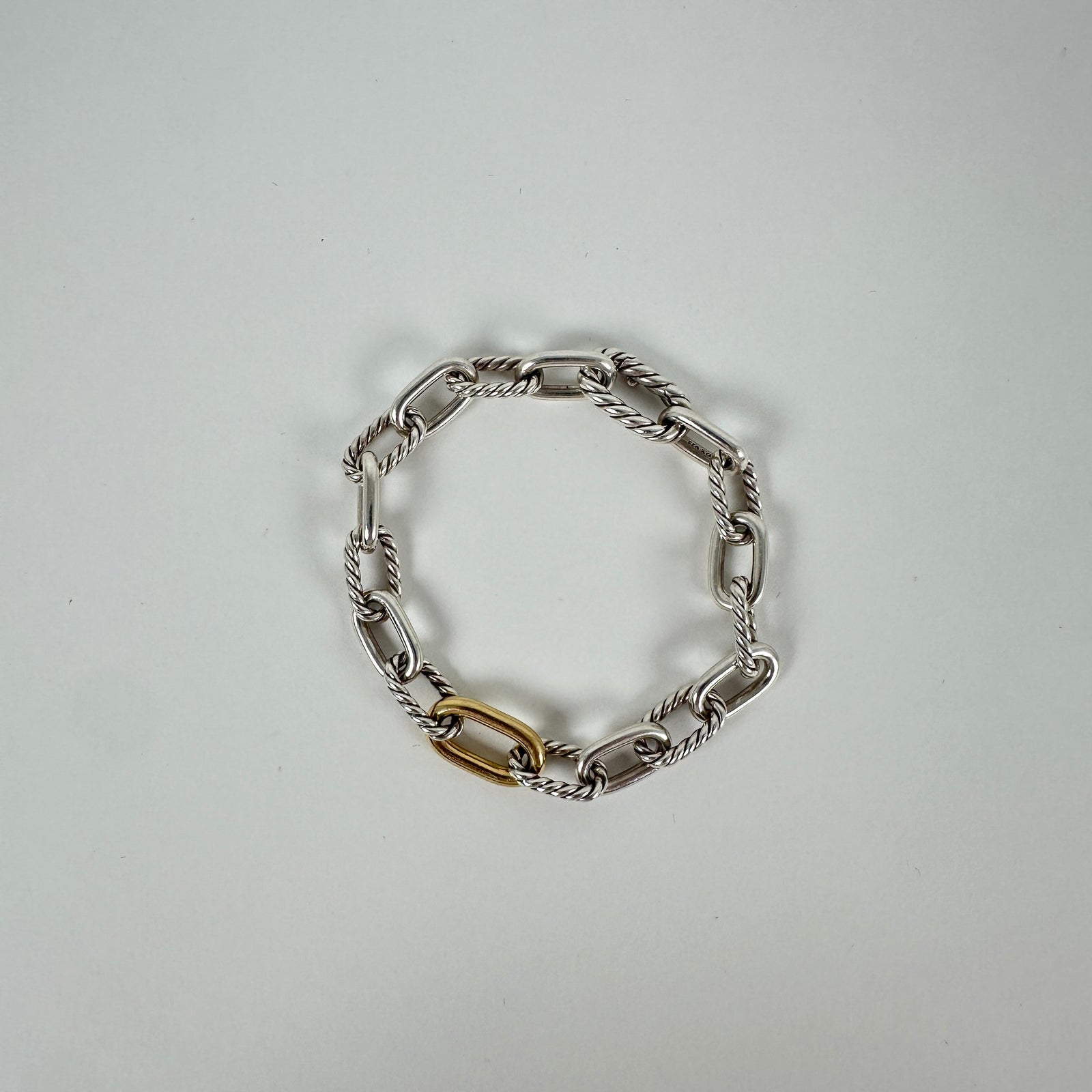 David Yurman Two-Tone Madison Chain Link Bracelet