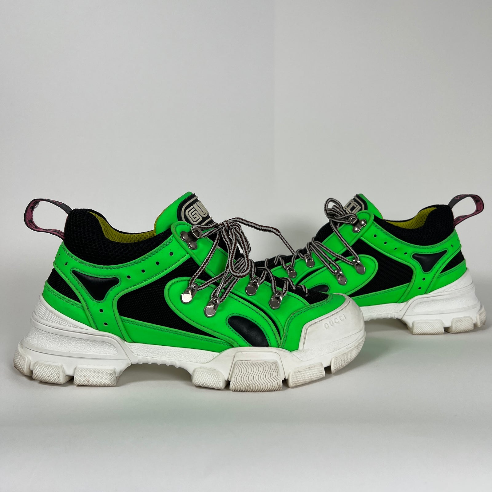 Gucci Green Flashtrek Sneaker Size 8.5