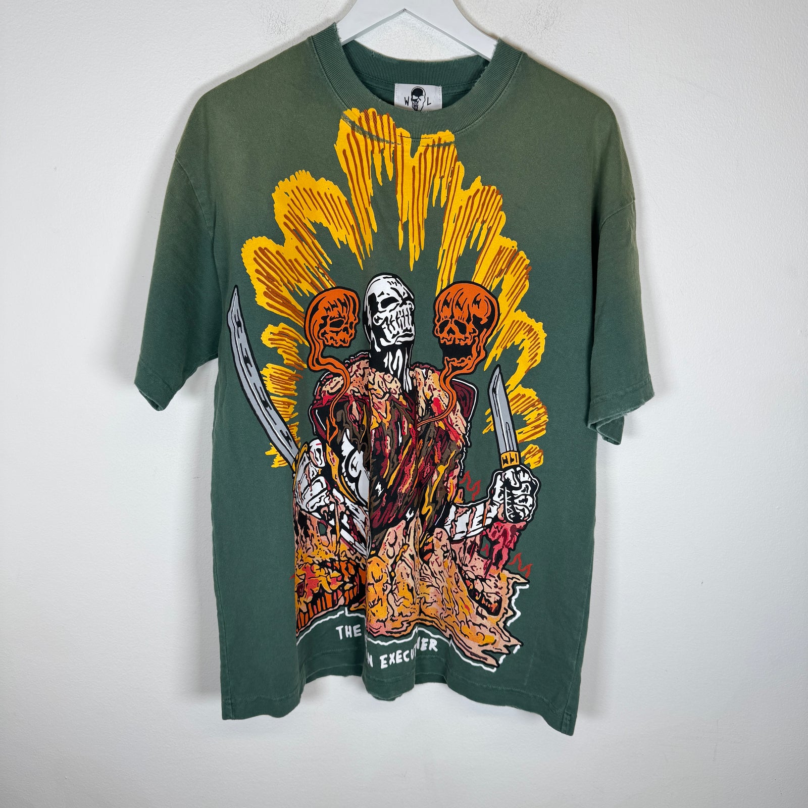 Warren Lotas Green 'Demon Burial' T-Shirt Size M