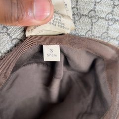 Gucci GG Monogram Leather Bucket Hat Size S