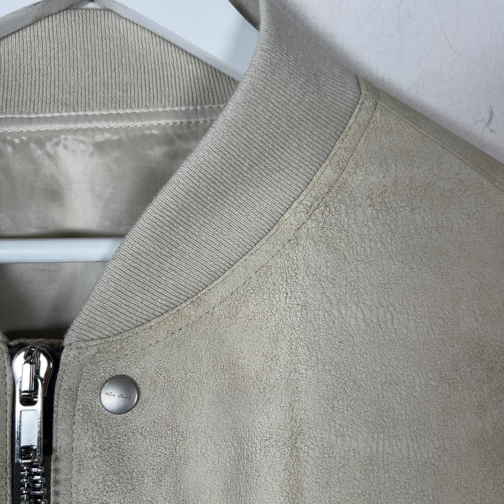 Rick Owens SS25 Hollywood Blistered Lambskin Leather Jacket