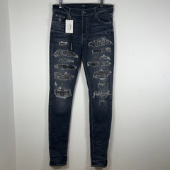 Amiri Bandana Thrasher Jeans