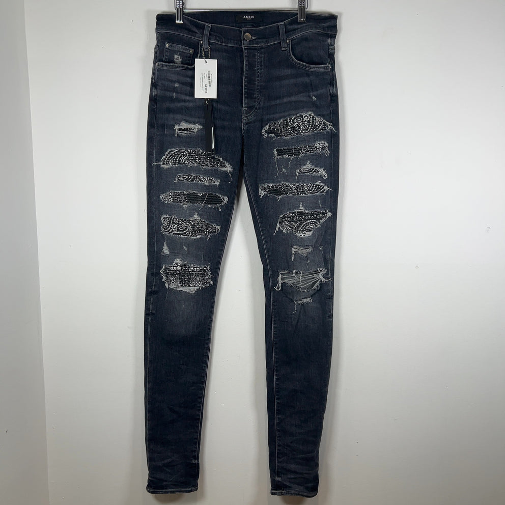Amiri Bandana Thrasher Jeans