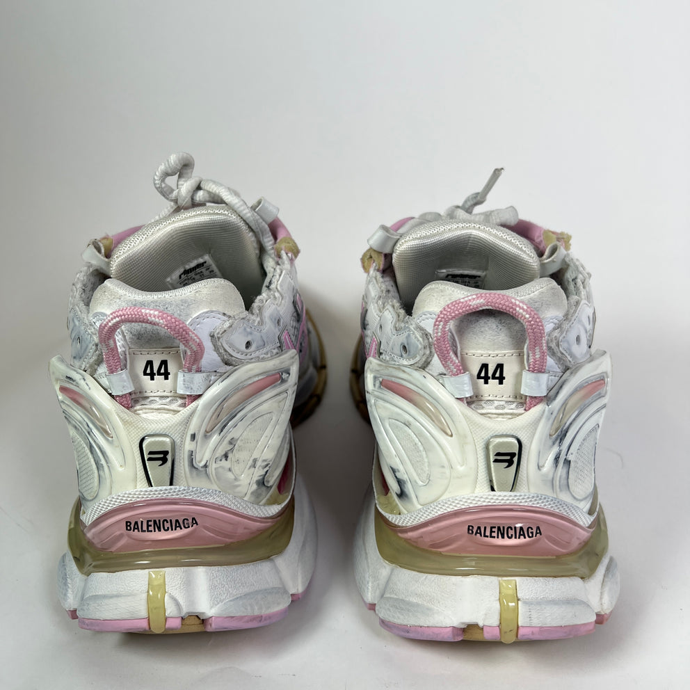 Balenciaga Pink Mesh Runner Sneaker