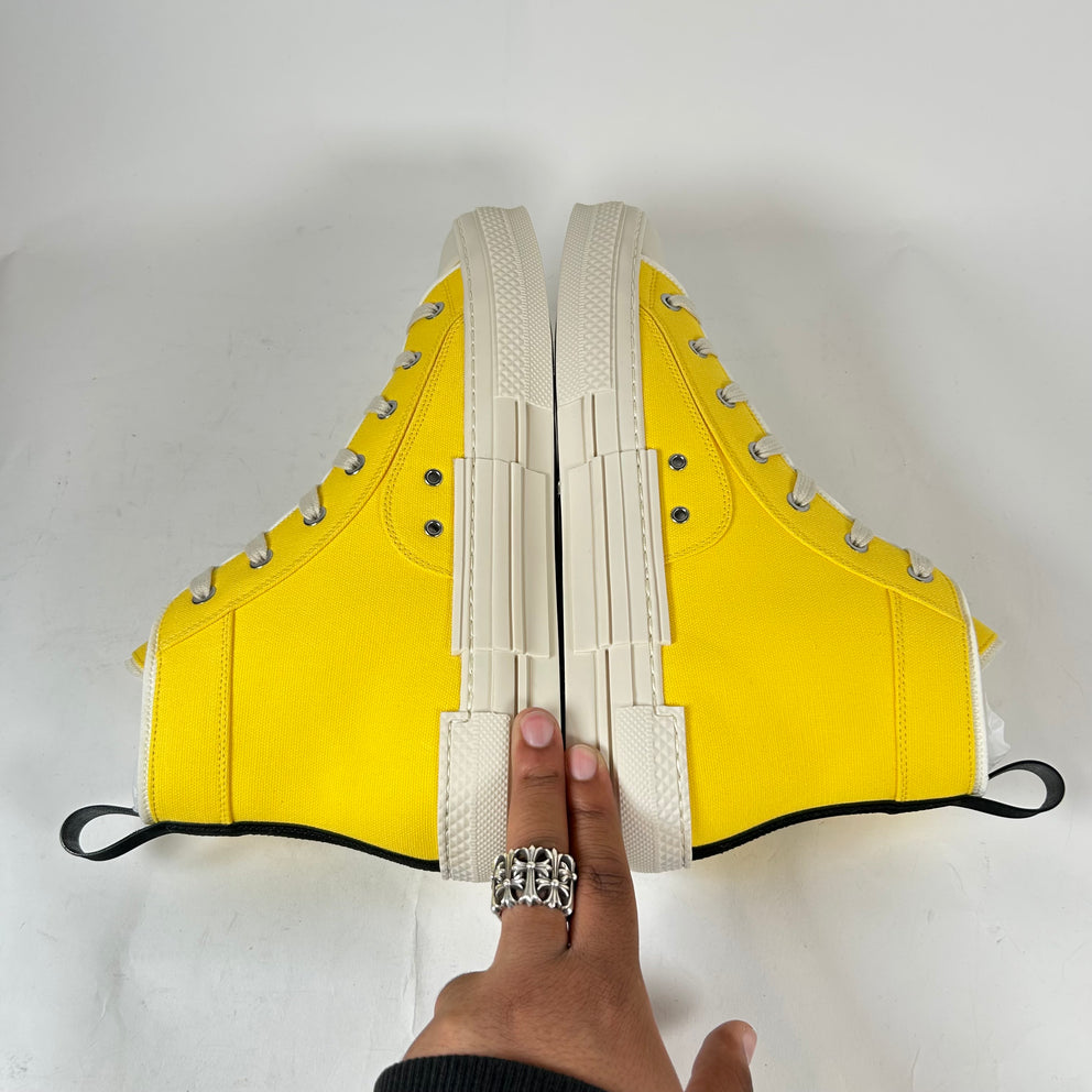 Dior B23 Yellow 'AsteroDior' High-Top Sneaker Size 43