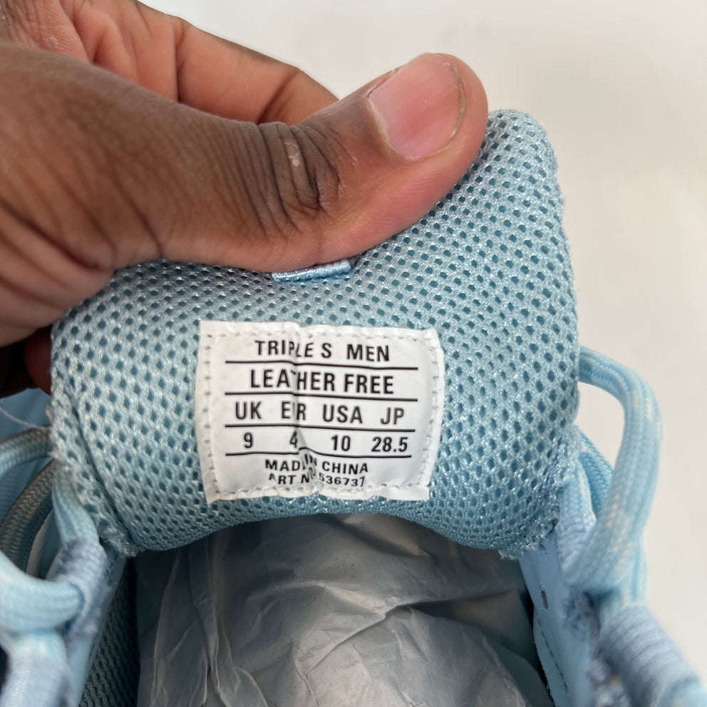 Balenciaga Carolina Blue Triple S Sneaker Size 43