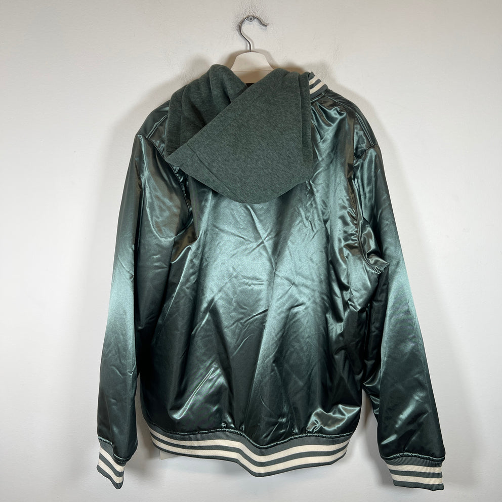 Kith Teal Satin Gorman Bomber Jacket Size XXL