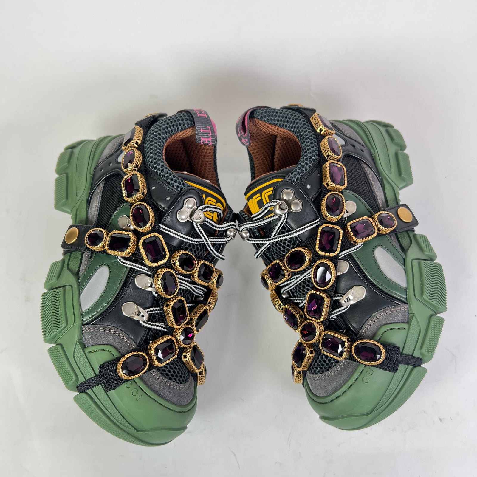 Gucci Crystal Embellished Flashtrek Sneaker