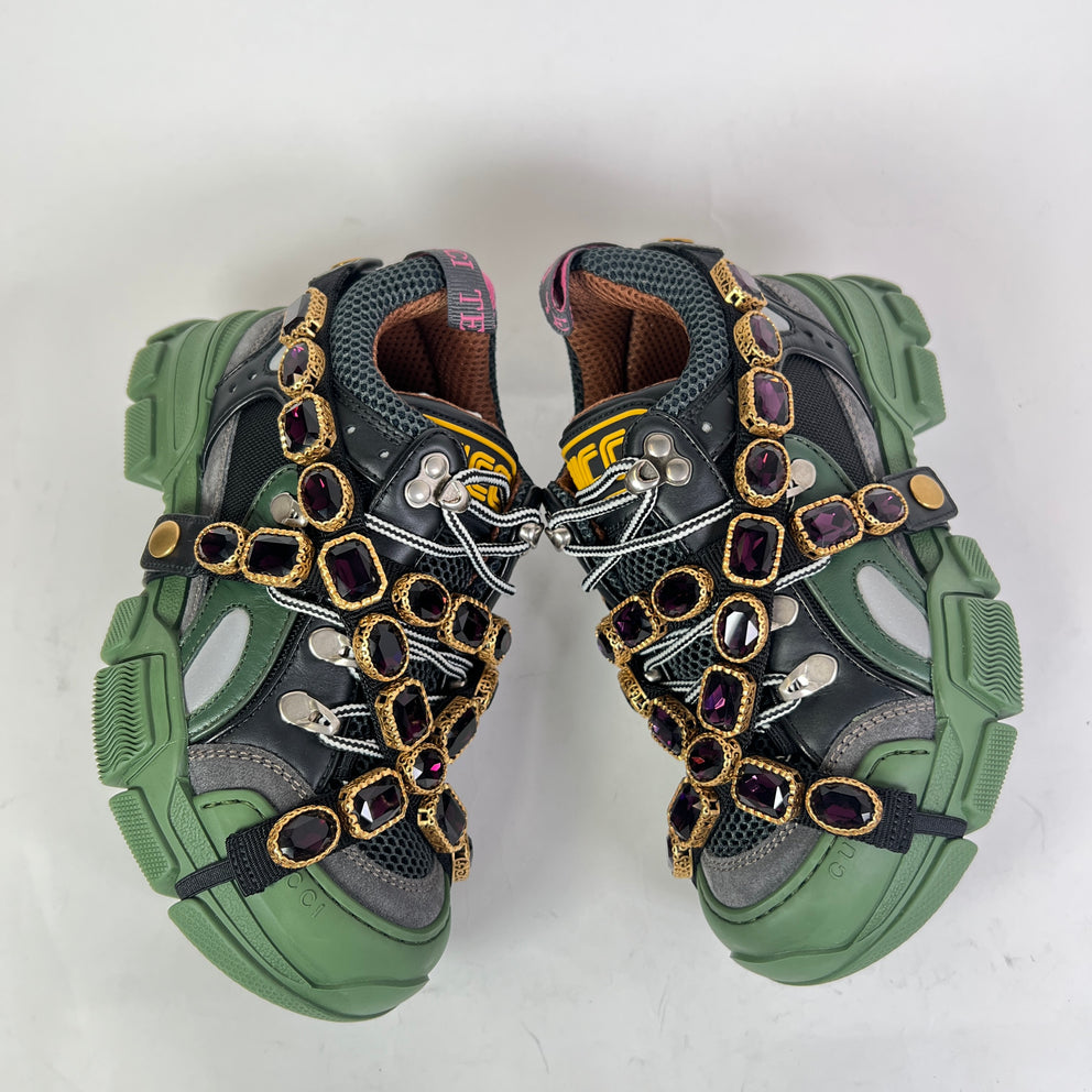Gucci Crystal Embellished Flashtrek Sneaker