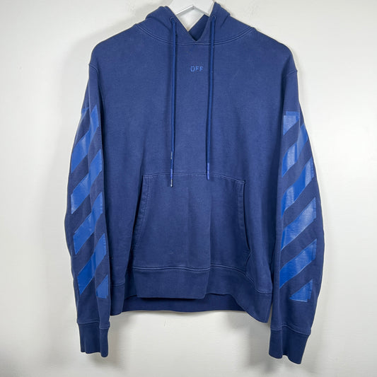 Off-White Navy Rubber Arrows Sweatshirt Size M