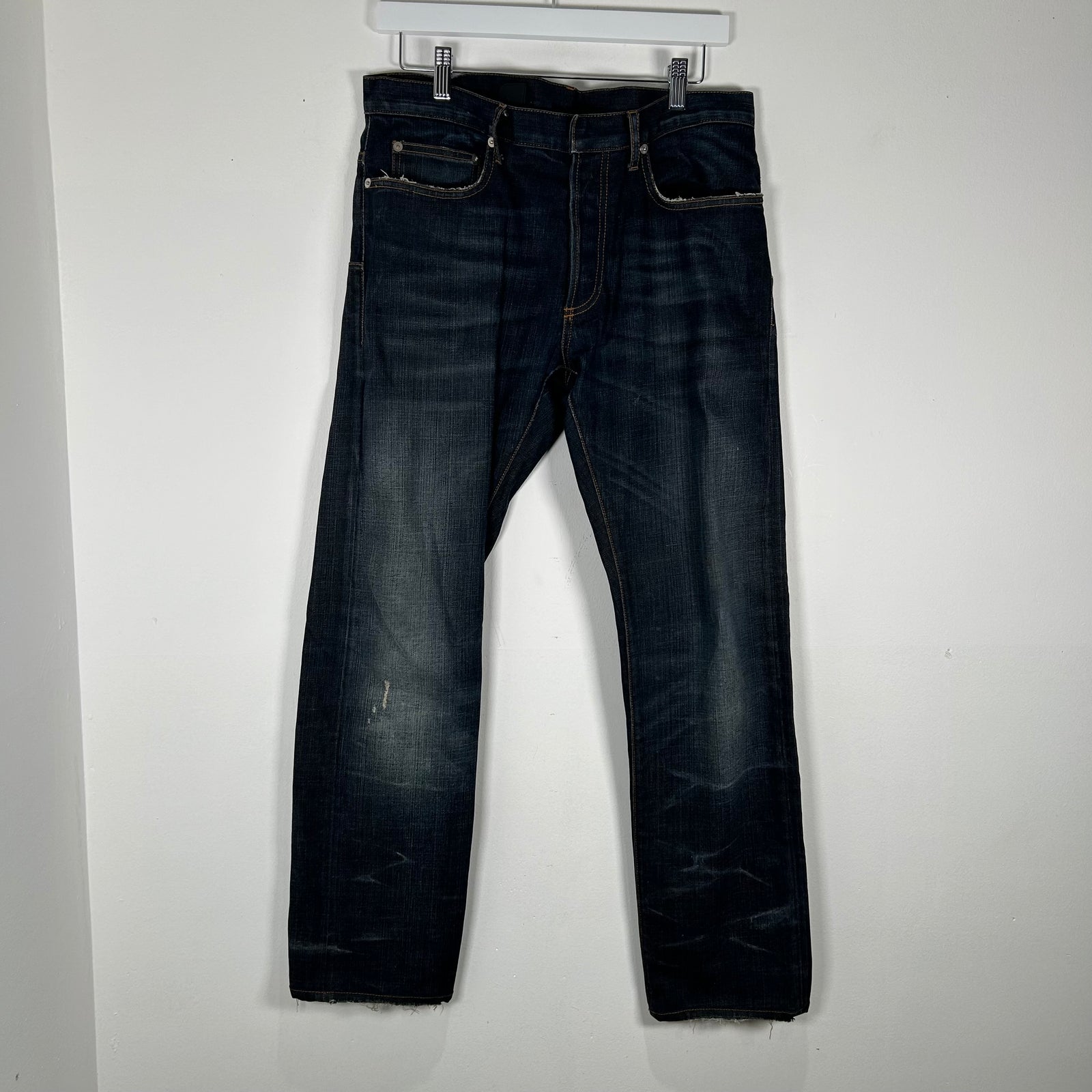Dior Blue Faded Distressed Jeans Size 32
