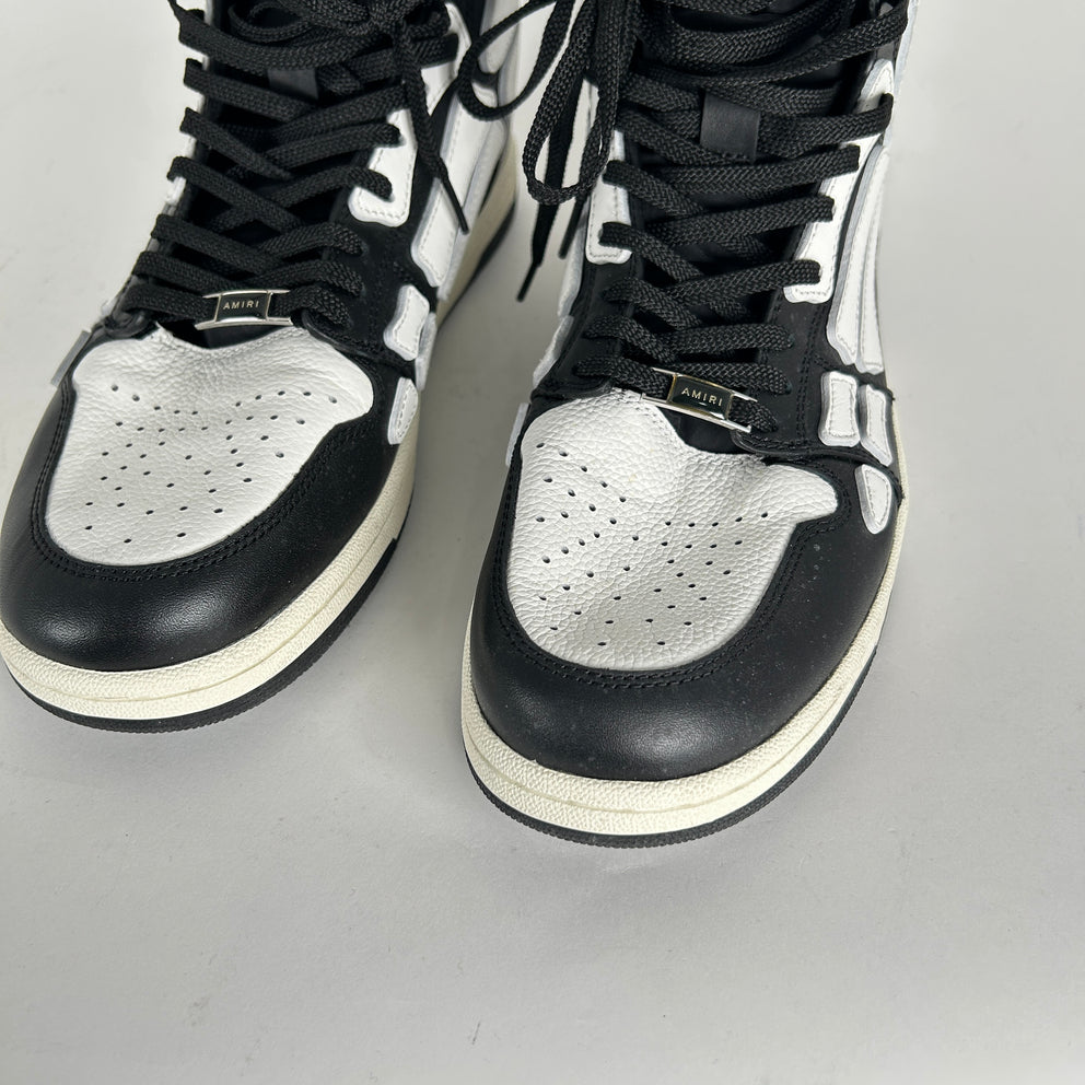 Amiri Skel Court Hi Top Black/White Size 45