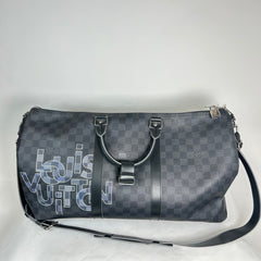 Louis Vuitton Damier Graphite Canvas Keepall Bandouliere 50