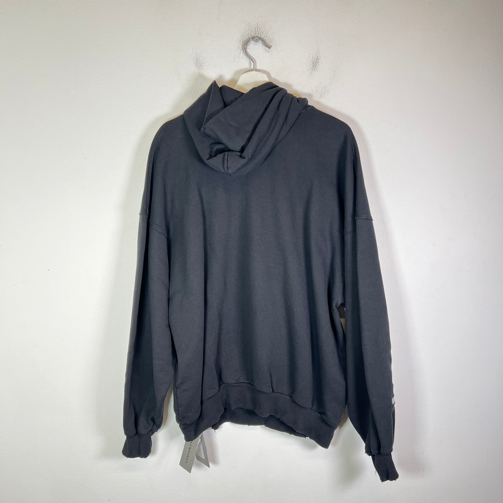 Balenciaga Spell-Out Embroidered Logo Hoodie