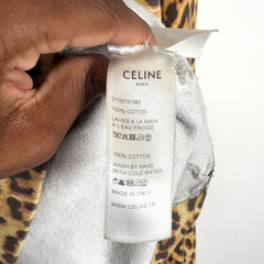 Celine Leopard Logo Hoodie